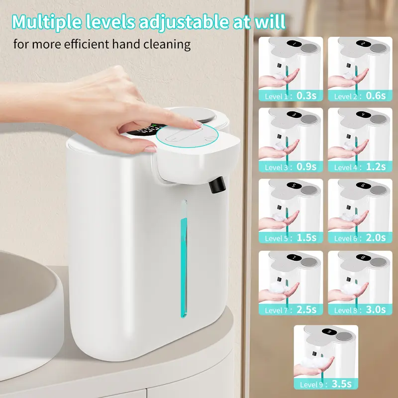 500ML大容量9段階調整可能フォーム/液体IPX5防水電動 - Soap Making Foam のレビューと価格