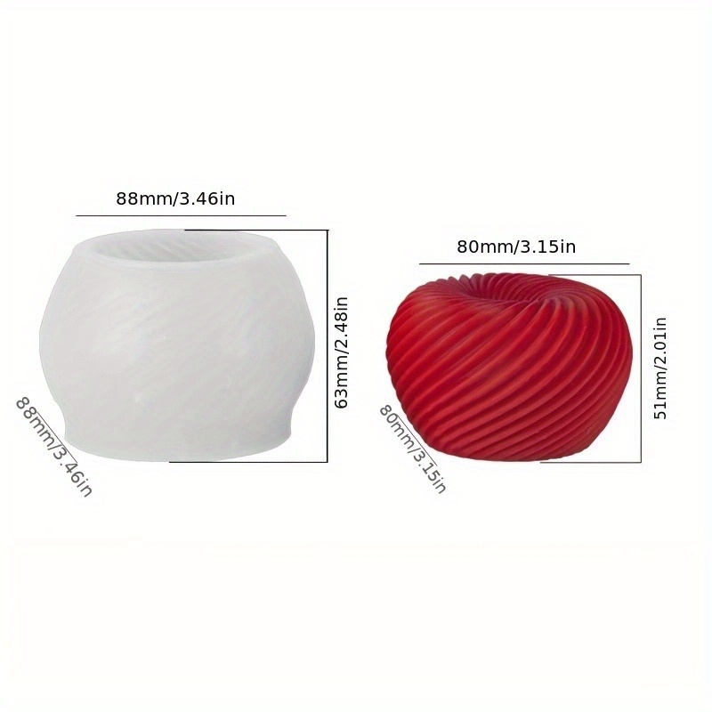 石鹸、キャンドル、石膏工芸品の作成に適した、おしゃれな赤いリ - Soap Making Silicone Molds のレビューと価格