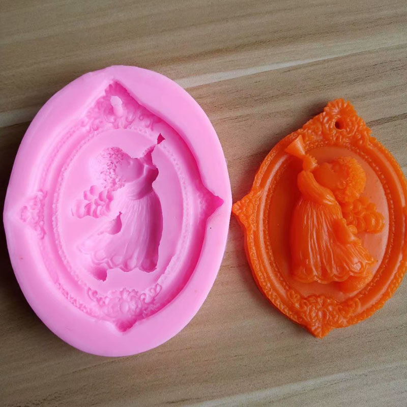 3D エンジェルキッズ形のシリコーン石鹸型手作り楕円形石膏石 - Soap Making Home のレビューと価格