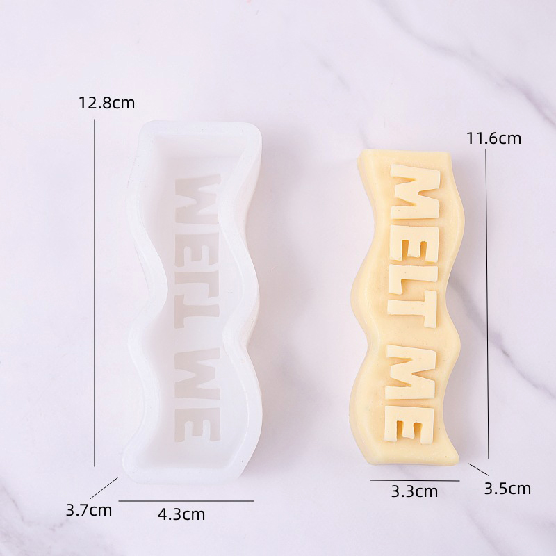 波文字スローガンキャンドルシリコーン型 DIY 手作りアロマ - Soap Making Recipes のレビューと価格