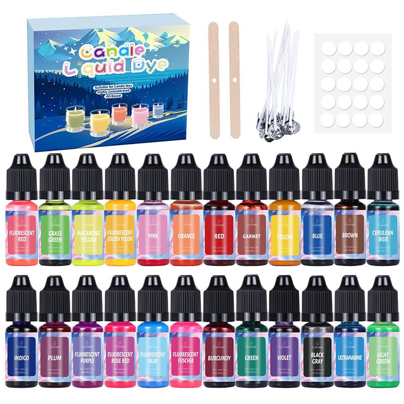 20/24 色キャンドル染料顔料セット石鹸液体着色剤顔料セッ - Soap Making Kit Amazon のレビューと価格