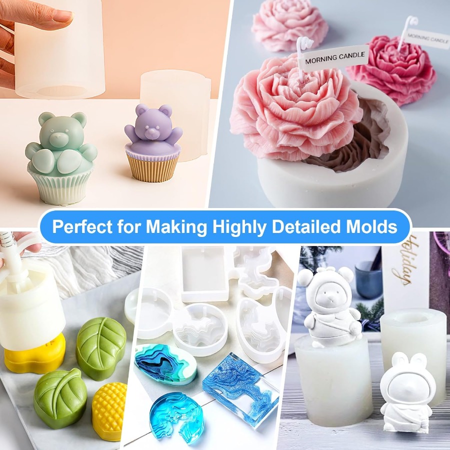 シリコンモールド作成キット、38.8オンス 15A弾性液体シ - Soap Making Silicone Molds のレビューと価格