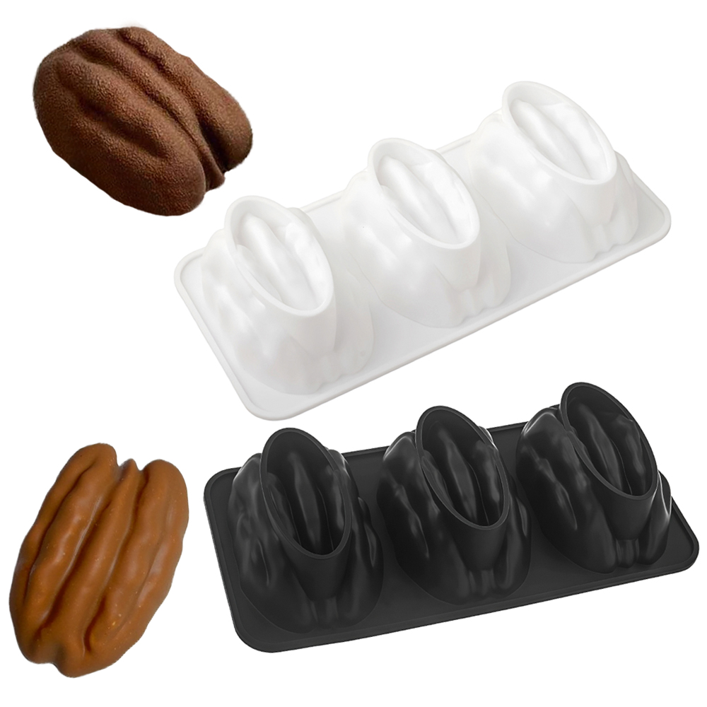 1/3/4/6/12セル ペカンデザイン シリコンケーキ型  - Soap Making Equipment のレビューと価格