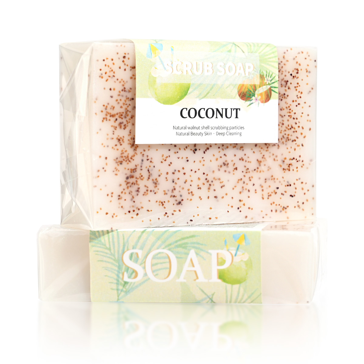 M+ナチュラルココナッツミルク石鹸（フロスト粒子入り）、明る - Soap Making Essential Oils のレビューと価格