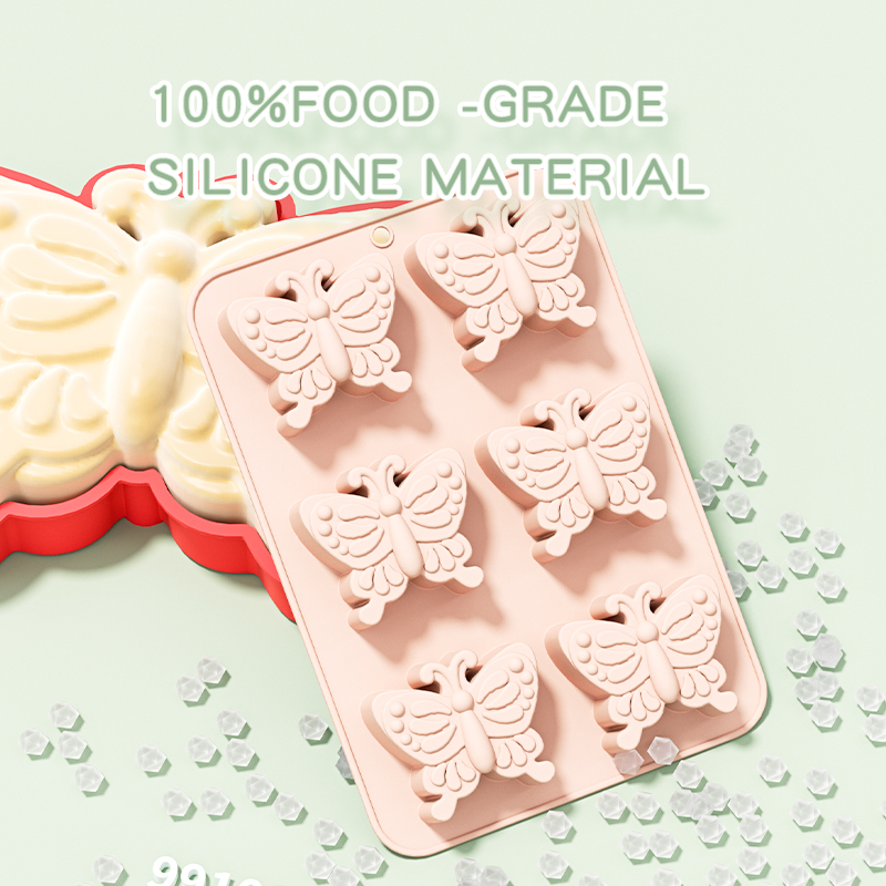 6 穴 3D 昆虫蝶シリコーンケーキベーキングモールドカップ - Soap Making Recipes のレビューと価格